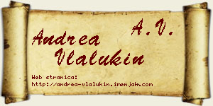 Andrea Vlalukin vizit kartica